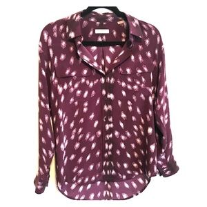 Equipment Button Down Silk Blouse
